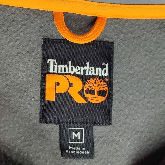 Timberland PRO Power Windproof Gray Softshell Jacket Men's Size medium Biker - Picture 7 of 13